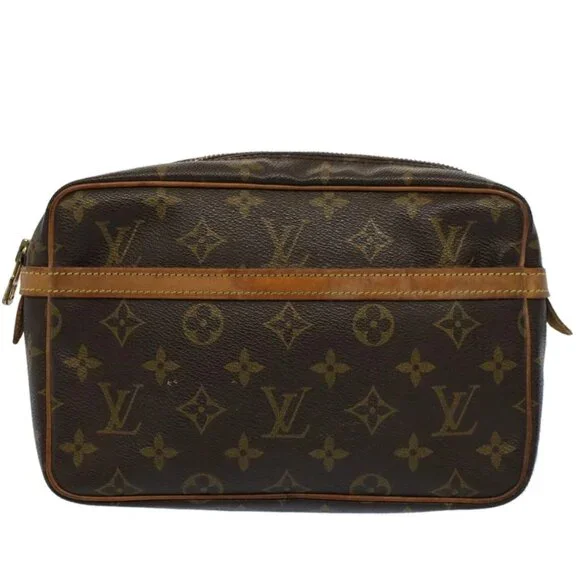 LOUIS VUITTON Monogram Compiegne 23 Clutch Bag